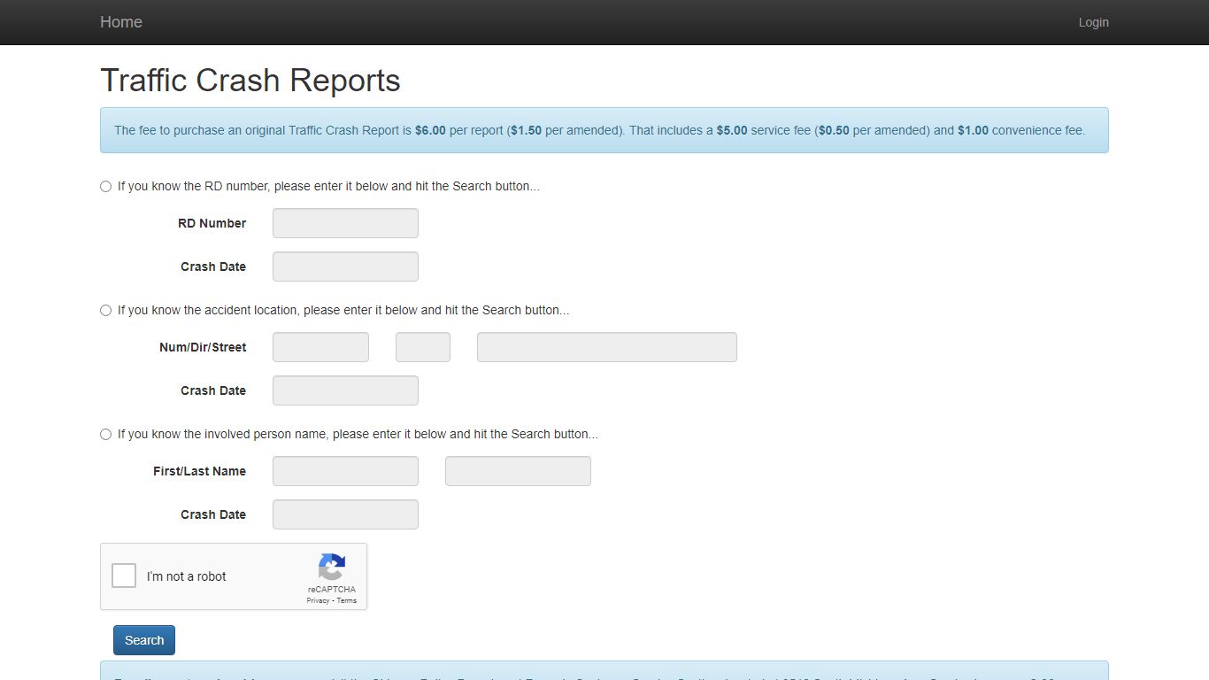 Home - Traffic Crash Reports - Chicago Police Department